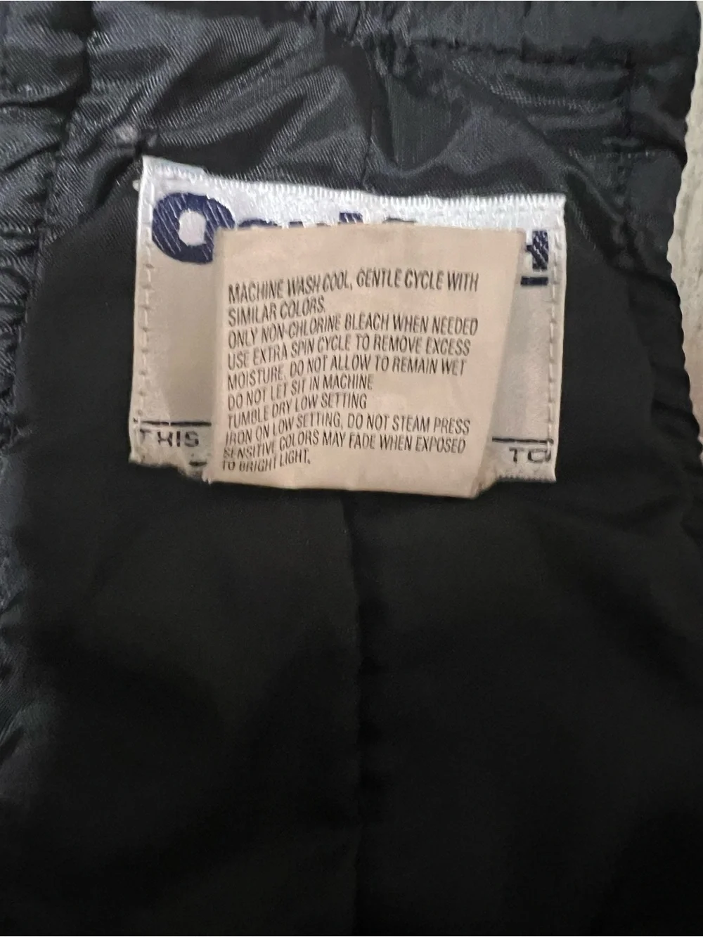 Vintage OshKosh B'gosh Black Insulated Winter Snow Bib Pants Size 5/6